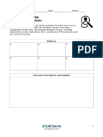 Character Analysis Organizers