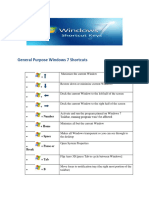 Windows 7 Os Shortcuts