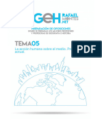 Tema 05. La Accion Humana Sobre El Medio. Problematica Actual.