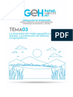 Tema 03. La Diversidad Del Medio Geografico en El Planeta. La Interaccion de Factores Ecogeograficos.