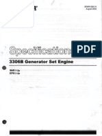 4.1 Specifications 3306B Generator Set Engine