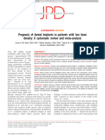 Prognosis of Dental Implants in Patients With Low Bone Density: A Systemic Review and Meta-Analysis