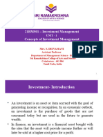 Investment Management - Different Investment Avenues