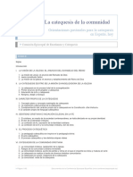 La Catequesis de La Comunidad. Orientaciones Pastorales para La Catequesis en España Hoy 1990