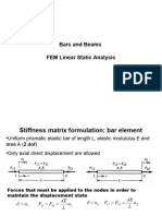 Bars and Beams FEM Linear Static Analysis