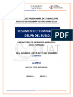 RESUMEN-PRACTICA 9. DETERMINACION DE PH DEL SUELO.