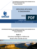 AULA 03 - Estrutura Geológica e Relevo