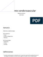 Accidente Cerebrovascular: Medicina Interna Internado