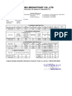 Ningbo Brightfast Co.,Ltd: Certificate of Quality En10204 3.1