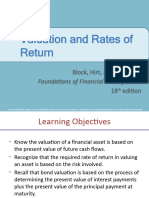 Valuation and Rate of Returns