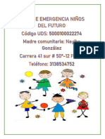 Plan de Emergencia Niños Del Futuro