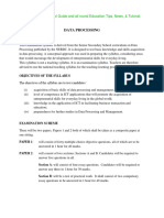 DATA-PROCESSING WAEC Syllabus