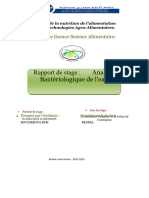 Rapport de Stage L Eau 1er