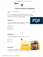 Exercícios Sobre Números Complexos - Toda Matéria