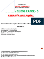 Botany Guess Paper - 5