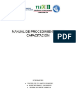 Manual de Procedimientos de Capacitación.