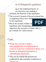 Definition of Delegated Legislation