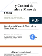 Costeo y Control de Materiales y Mano de Obra