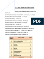 Business Studies Pre Board Blue Print Class 12