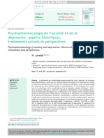 Psychopharmacologie de L'anxiété Et de La Dépression Aspescts Historiques