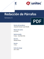 S6 - Tarea 6.1 Redaccion de Parrafos