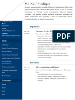 Junior Accountant CV