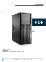 Quickspecs: HP Z200 Workstation