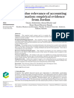 2.1. Artikel 1 - The Value Relevance of Accounting Information - Empirical Evidence From Jordan