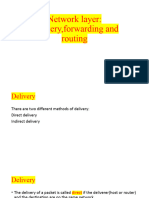 Network Layer Delivery, Forwarding and Routing