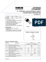 STP2NA50 Stp2Na50Fi: N - Channel Enhancement Mode Power Mos Transistor