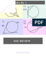 7.4 - Circumference Area Arc Length and Area of A Sector