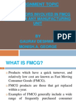 Assignment Topic: Risk Factors Involved in FMCG Sector / in Any Manufacturing Unit