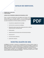 Portafolio de Servicios Ing. Bernigson