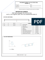 PHR Tubo Rectangular 120 X 60 (3.43 MM) Con Fy 35.15 KGF/MM Cada 1.00 M Con Arriostramiento Cada L/2