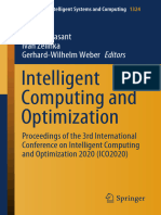 Intelligent Computing and Optimization: Pandian Vasant Ivan Zelinka Gerhard-Wilhelm Weber Editors