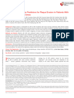 Yamamoto Et Al 2019 Clinical and Laboratory Predictors For Plaque Erosion in Patients With Acute Coronary Syndromes