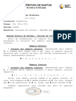 Segundo Roteiro de Estudos - Matematica - Nonos 0