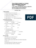 9302023121747PM-Class 5 Worksheet For Half Yearly Examination - Maths