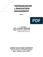 DBM-703 - ENTREPRENEURSHIP - INNOVATION MANAGEMENT - (Pgs 1-188) - Aug22