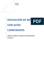 Unidad 4 - Educación de Niños Con Altas Capacidades