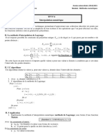 TP4 Methode Interpolation