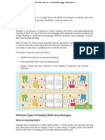 Different Types of Reading Skills and Strategies - Reading Ability