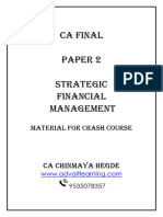 Chinmay Hegde SFM Class Notes