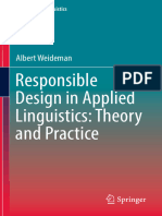 Responsible Design in Applied Linguistics - Theory and Practice - Albert Weideman