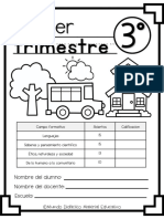 3° Examen Primer Trimestre TERCER GRADO