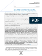 Judgment Rouillan v. France - Court Finds Violation of Article 10 On Account of Severity of Jean-Marc Rouillan S Prison Sentence For Radio Remarks 3