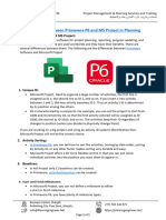 Differences Between Primavera P6 and MS Project