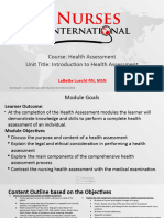 1 A Introduction To Health Assessment