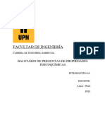 Balotario de Problemas de Parámetros Fisicoquímicos-G3