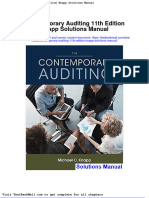 Contemporary Auditing 11th Edition Knapp Solutions Manual